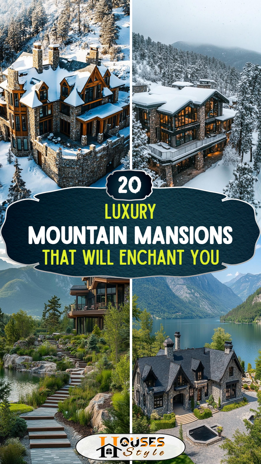 20 Luxury Mountain Mansions That Will Enchant You