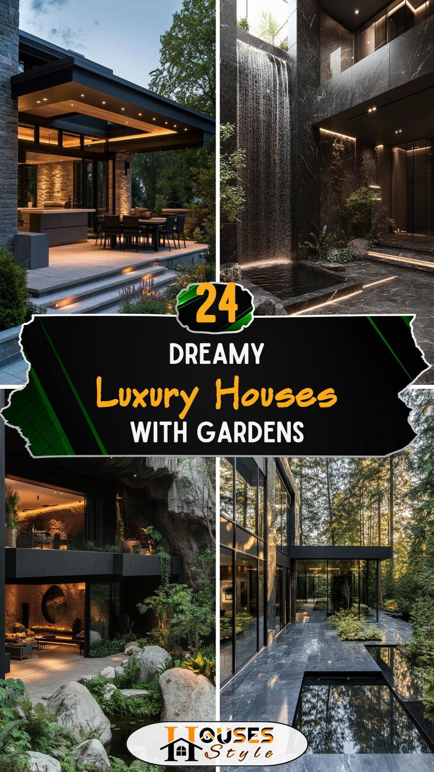 24 Dreamy Luxury Houses with Gardens
