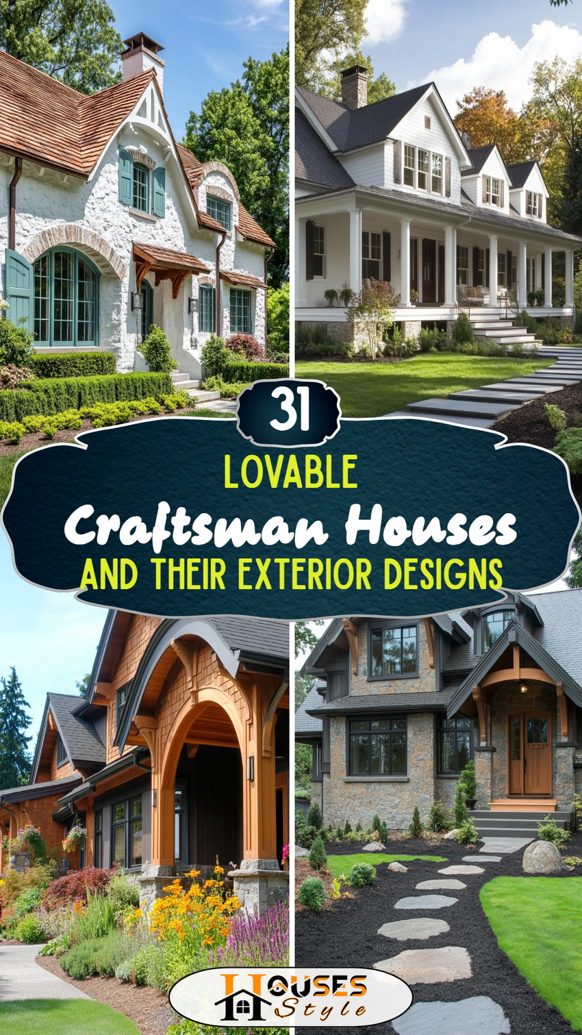 31 Lovable Craftsman Houses and Their Exterior Designs