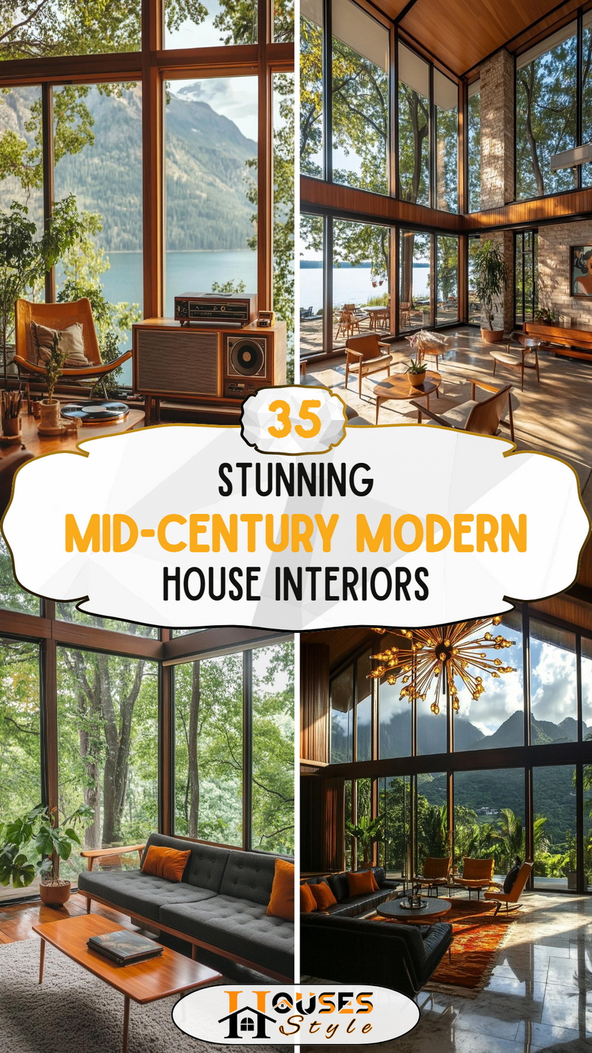 35 Stunning Mid-Century Modern House Interiors