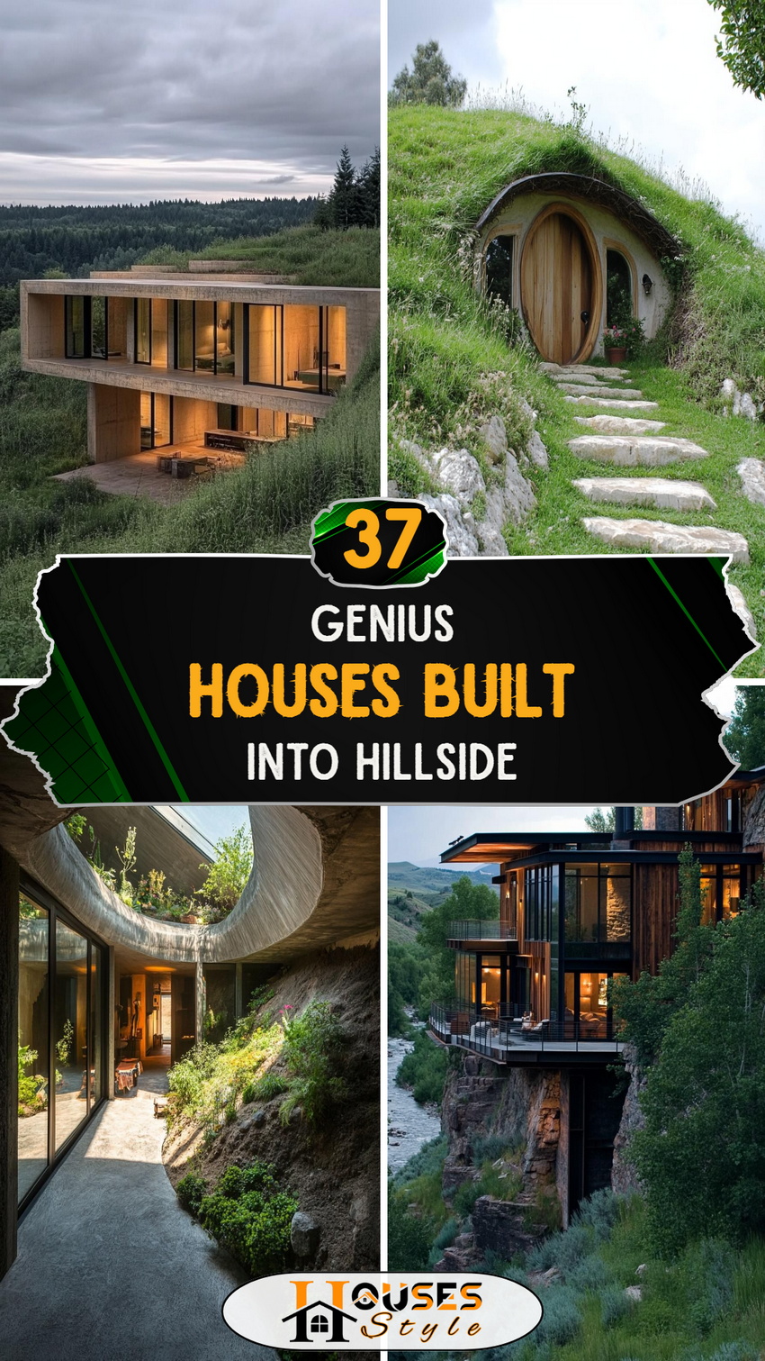 37 Genius Houses Built Into Hillside