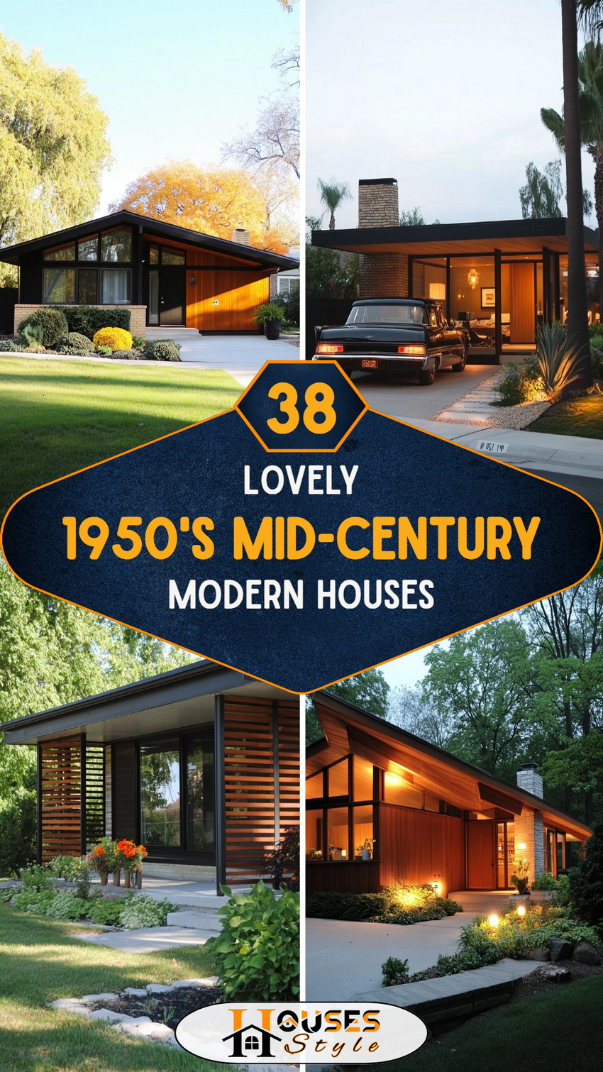 38 Lovely 1950s Mid-century Modern Houses