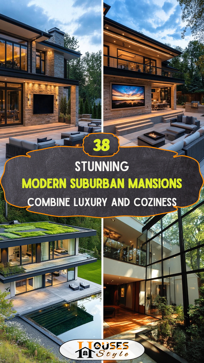 38 Stunning Modern Suburban Mansions