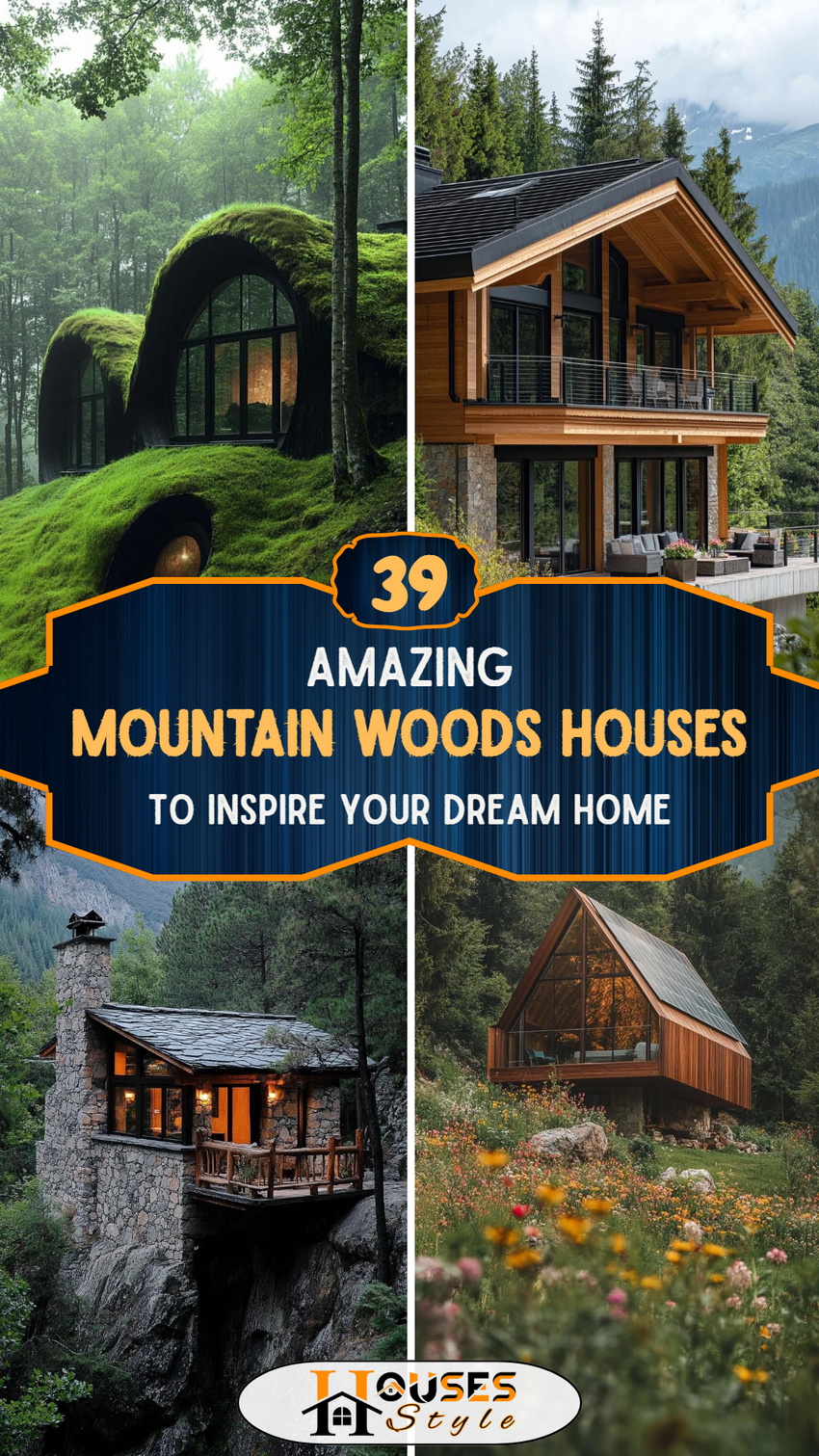 39 Amazing Mountain Woods Houses to Inspire Your Dream Home