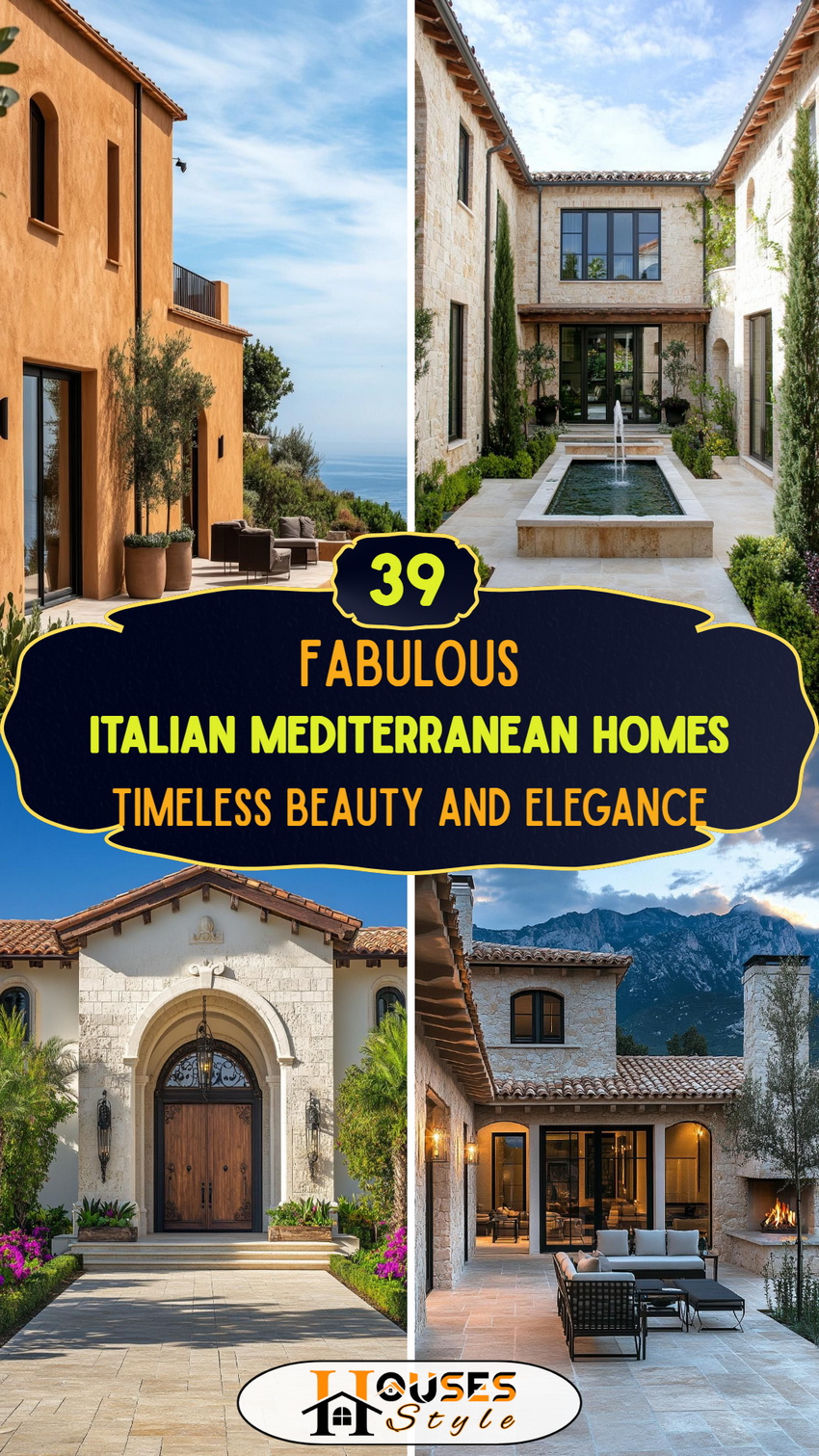 39 Fabulous Italian Mediterranean Homes