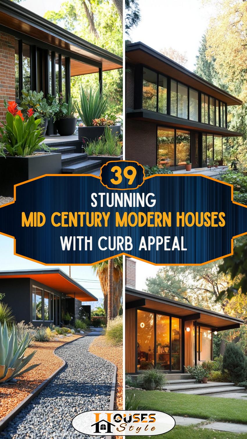 39 Stunning Mid Century Modern Houses with Curb Appeal