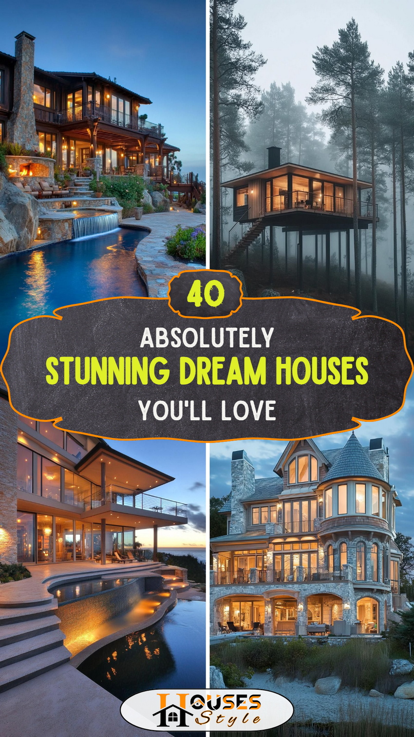 40 Absolutely Stunning Dream Houses You'll Love