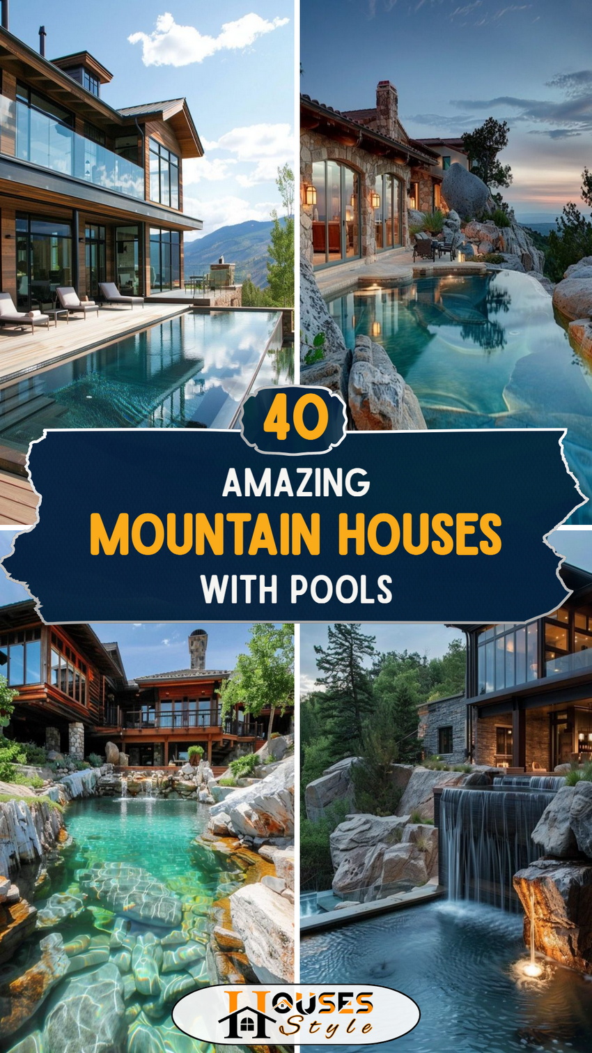 40 Amazing Mountain Houses with Pools
