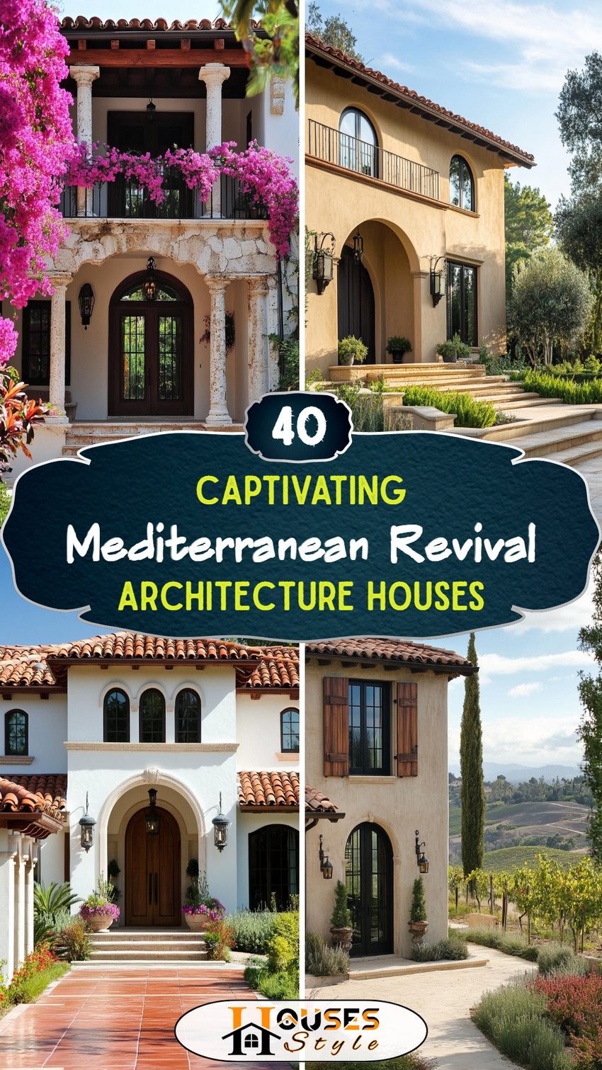40 Captivating Mediterranean Revival Architecture Houses