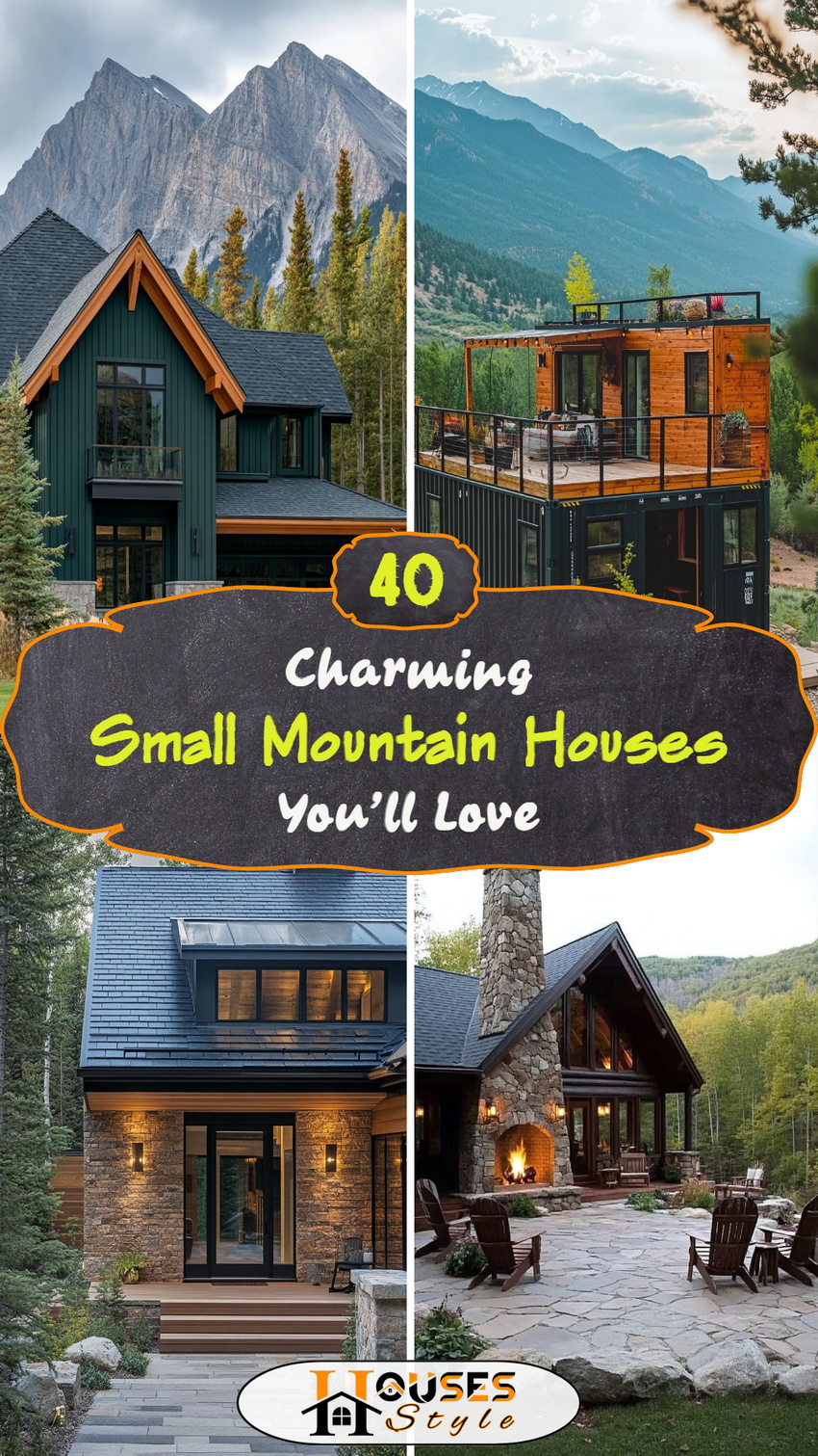 40 Charming Small Mountain Houses You’ll Love