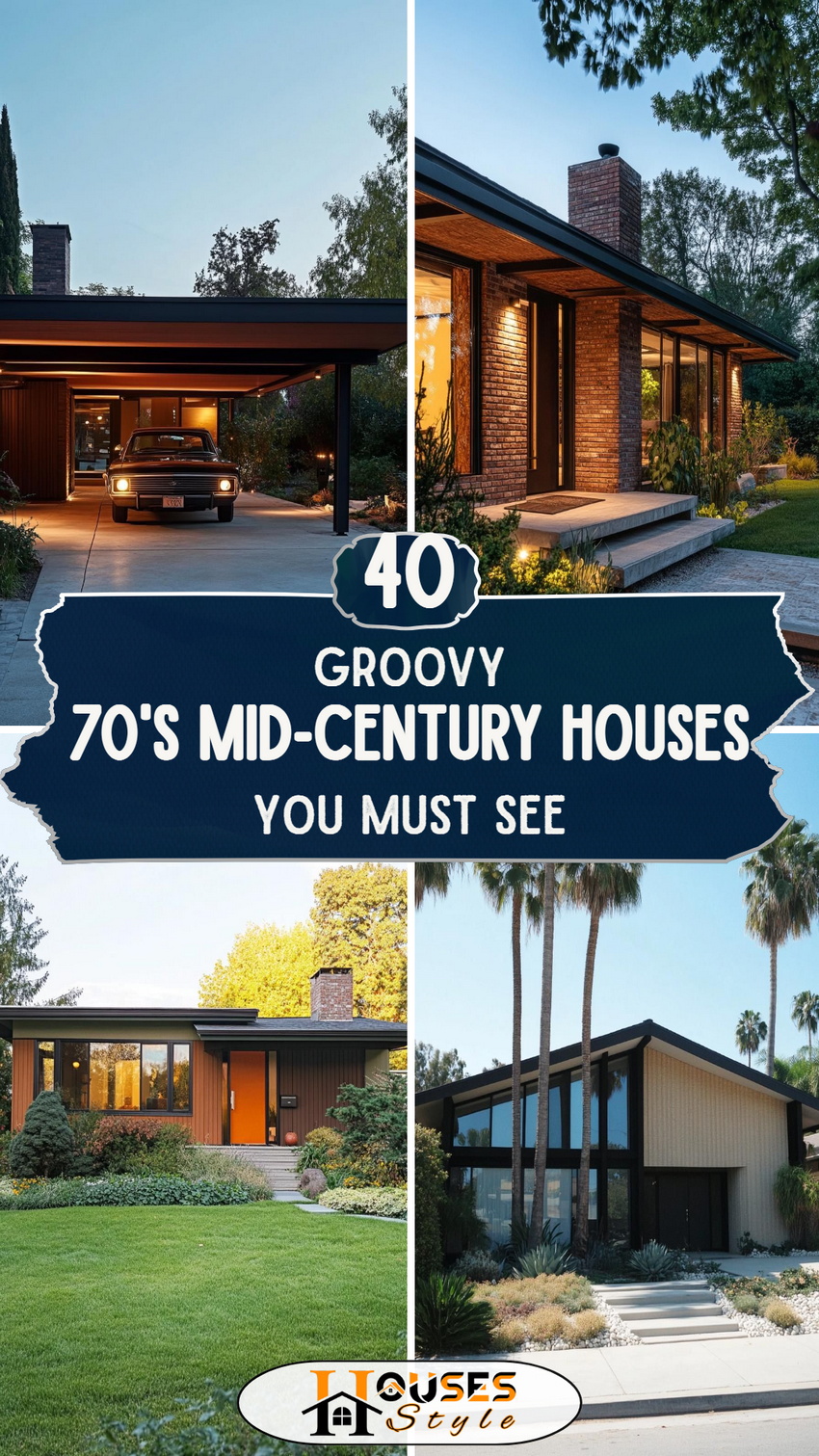 40 Groovy 70s Mid-Century Houses You Must See