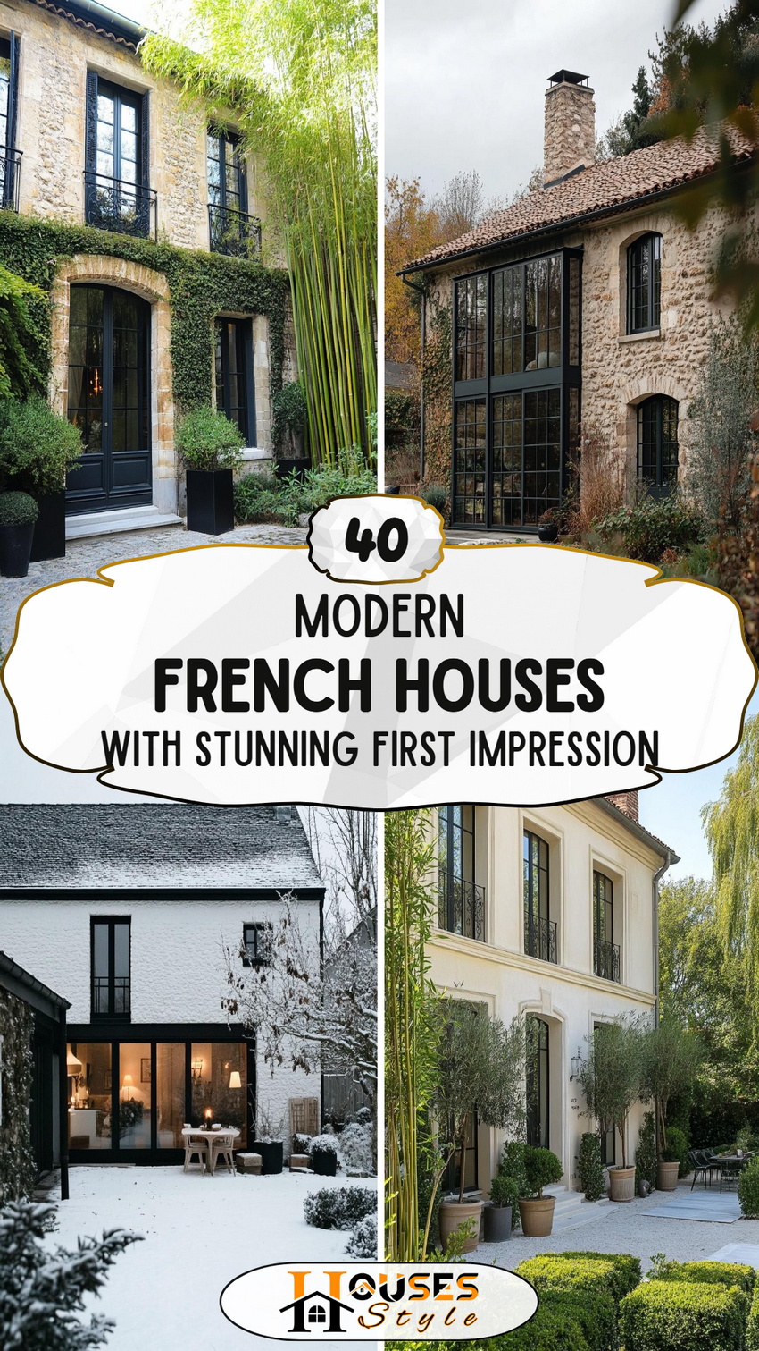40 Modern French Houses with Stunning First Impression