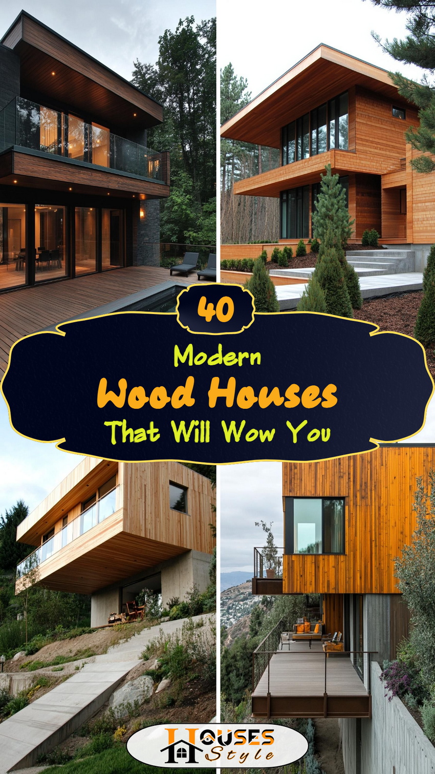 40 Modern Wood Houses That Will Wow You