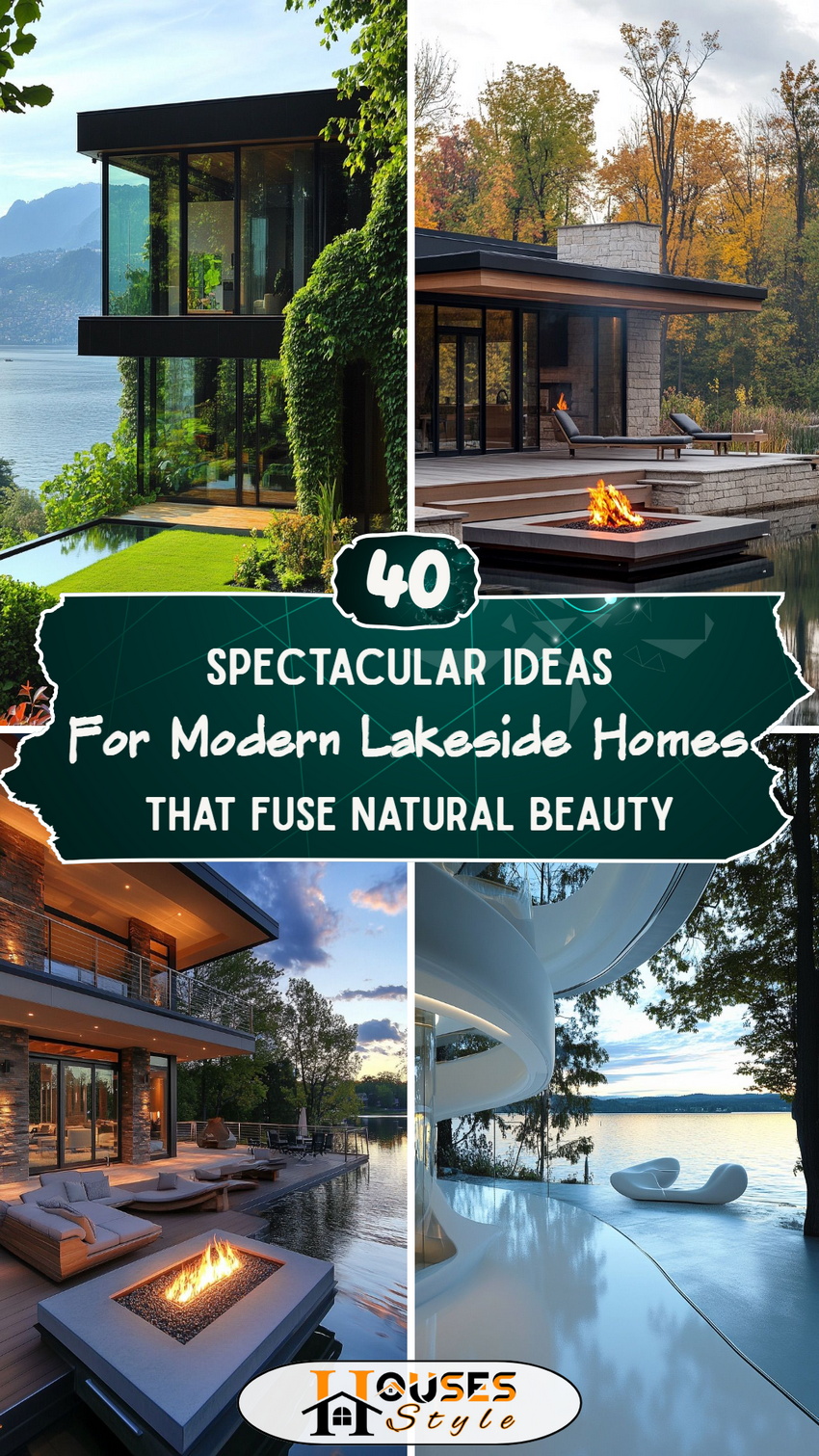 40 Spectacular Ideas for Modern Lakeside Homes