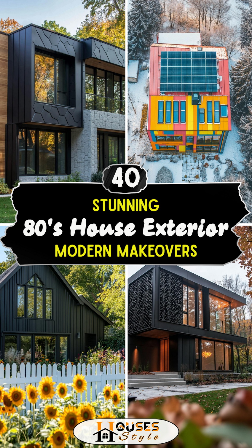 40 Stunning 80s House Exterior Modern Makeovers