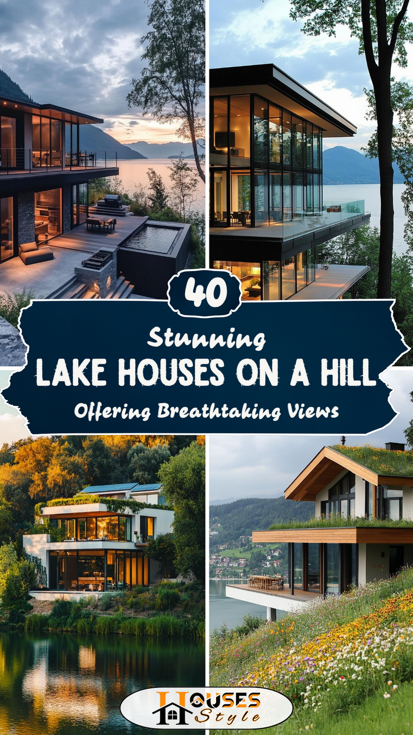 40 Stunning Lake Houses On A Hill Offering Breathtaking Views