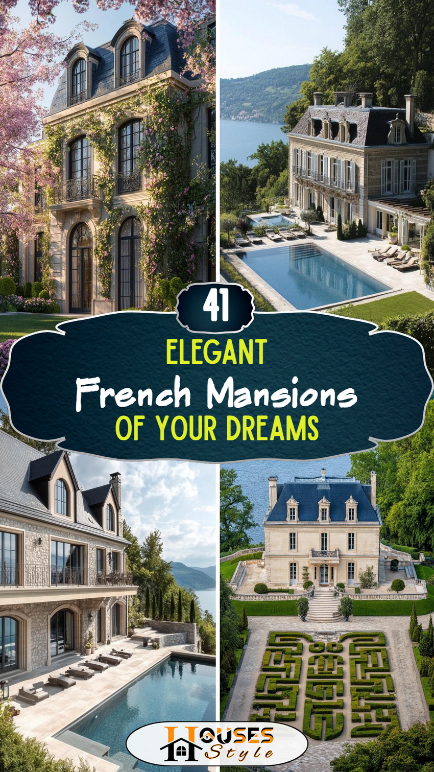 41 Elegant French Mansions of Your Dreams
