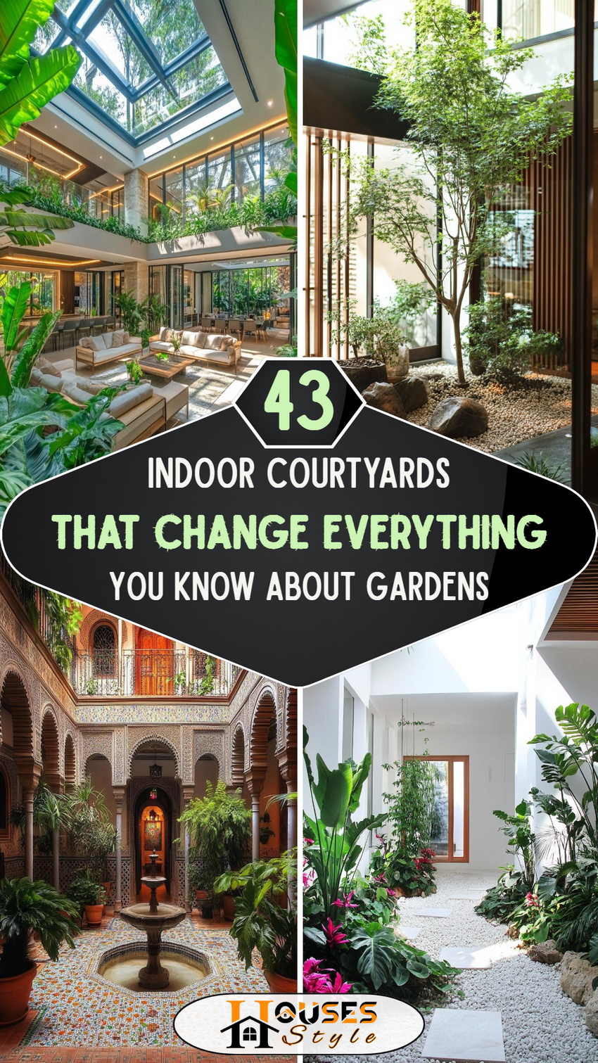 43 Indoor Courtyards That Change Everything You Know About Gardens