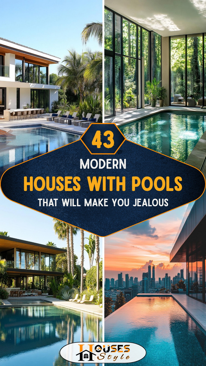 43 Modern Houses with Pools That Will Make You Jealous
