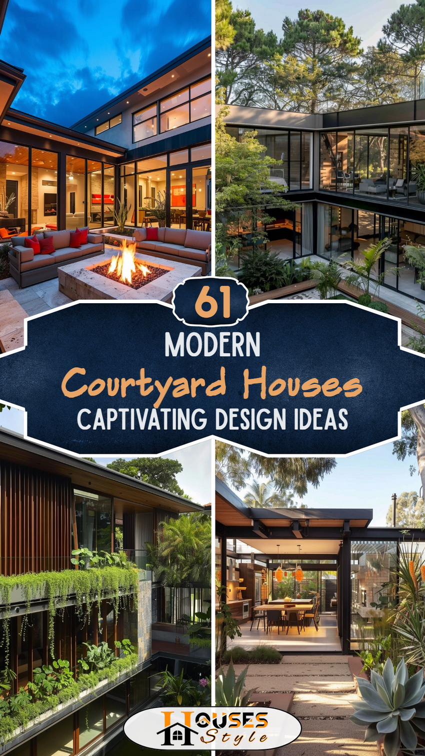 61 Modern Courtyard Houses: Captivating Design Ideas