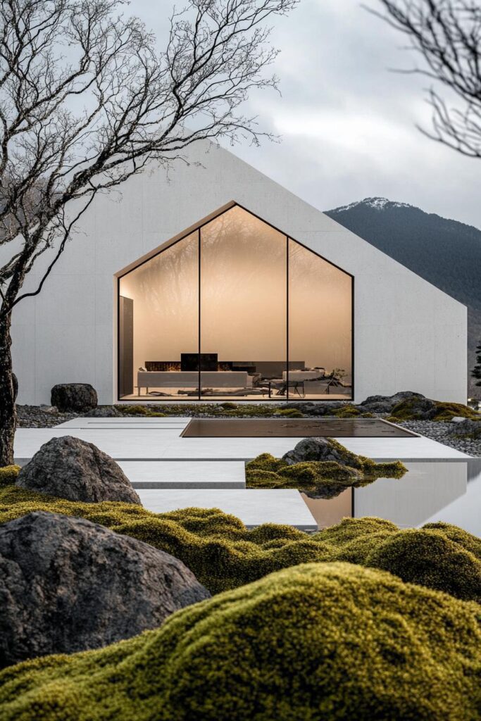 40 Zen Style Modern House Exterior Designs for a Tranquil Home