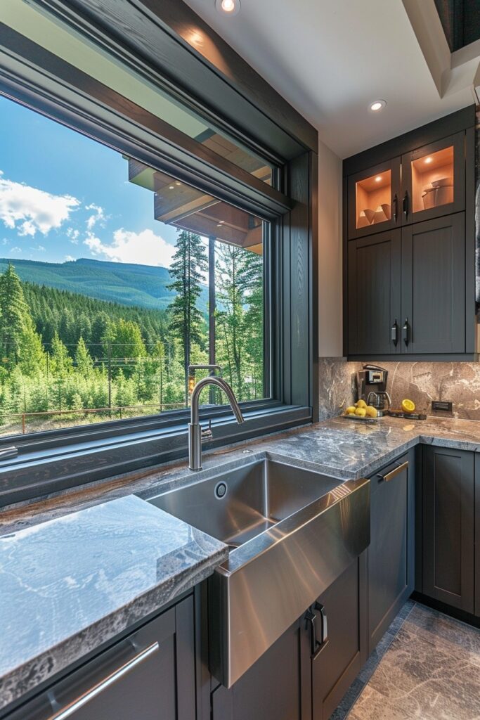 75 Stunning Mountain Home Kitchens with Panoramic Views