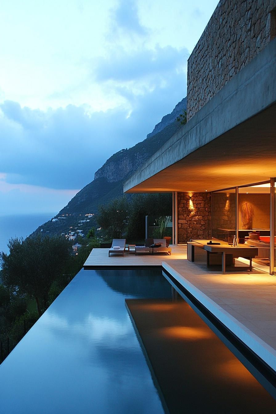 Indoor-outdoor Infinity Pool