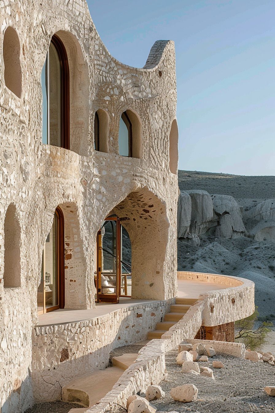 unique desert mansion