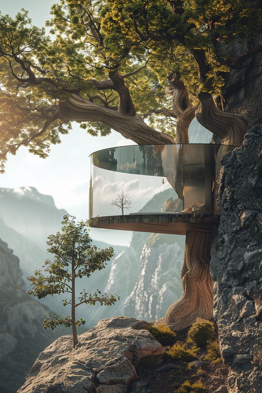 glass tree deck