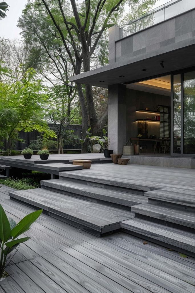 Grey-hued Wooden Flooring