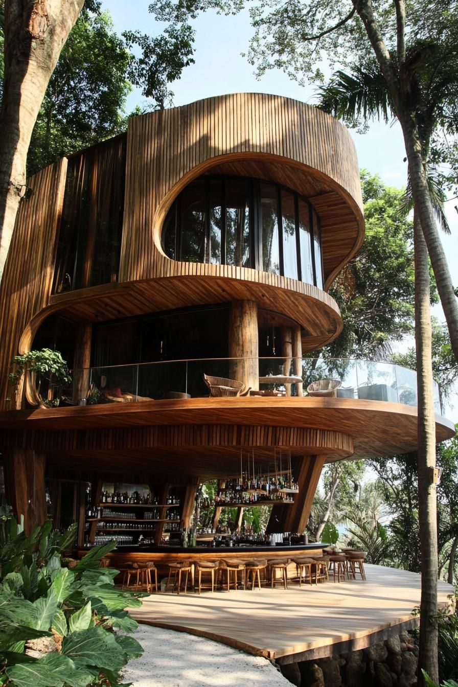 Modern Woodland Oasis