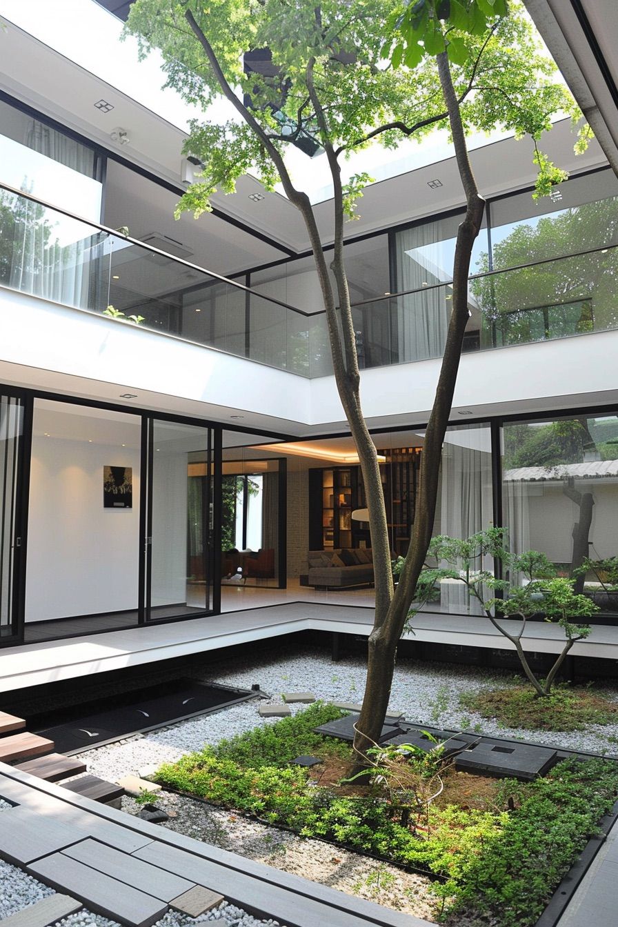courtyard house balconies