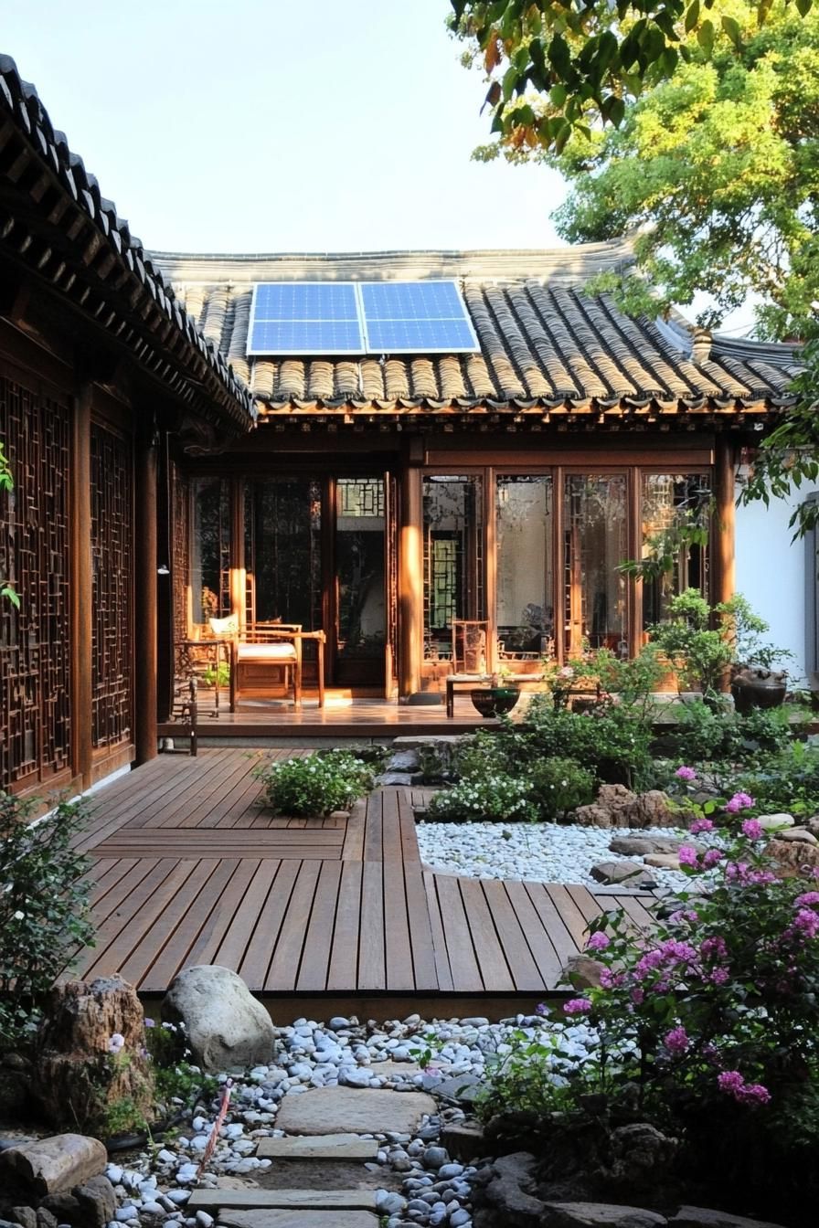Solar-Powered Eco Courtyard