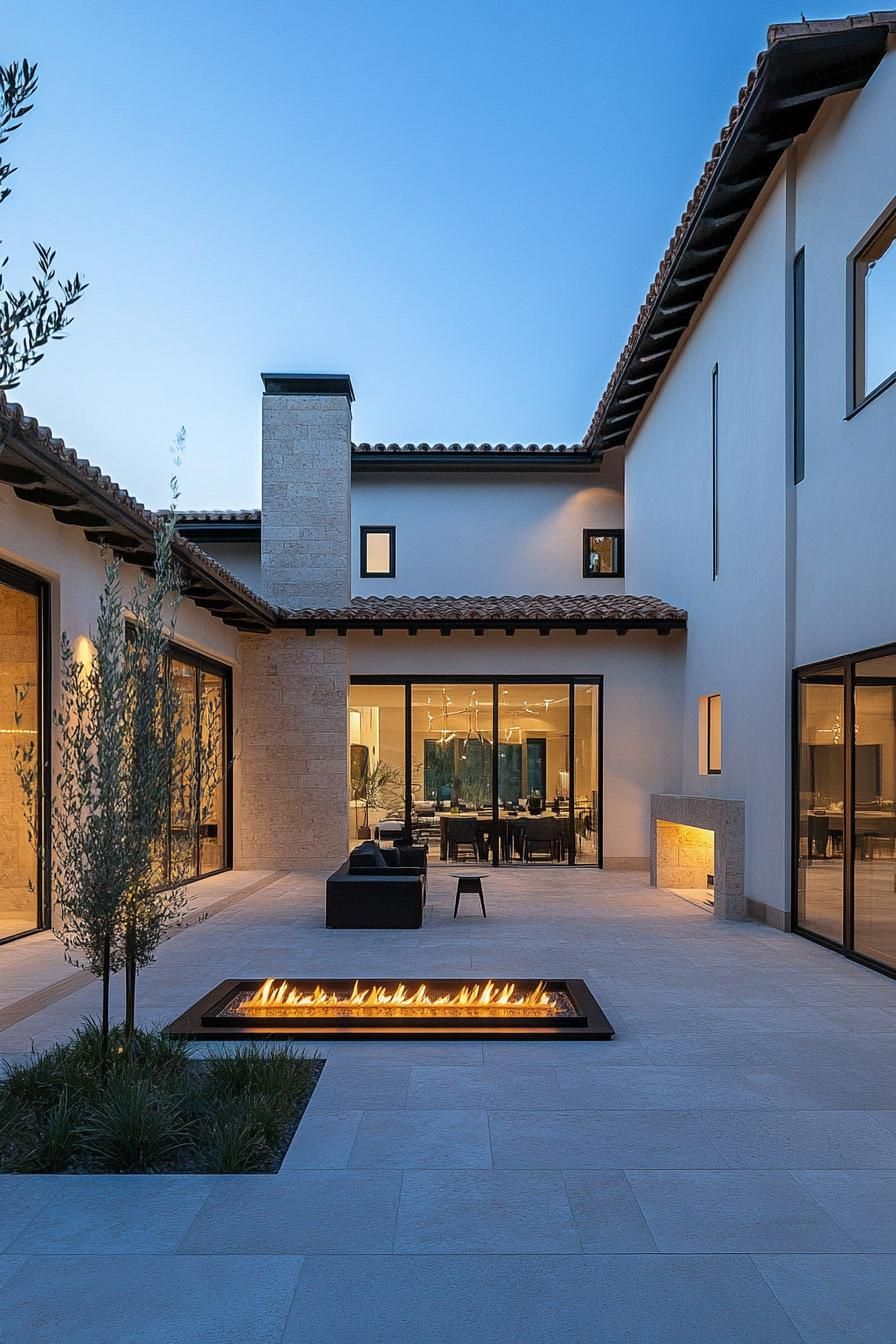 Outdoor Kitchen and Fireplace