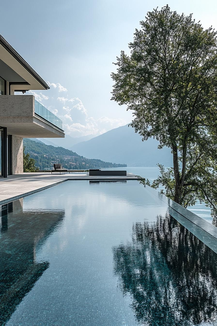 modern lakeside villa with infinity pool 3