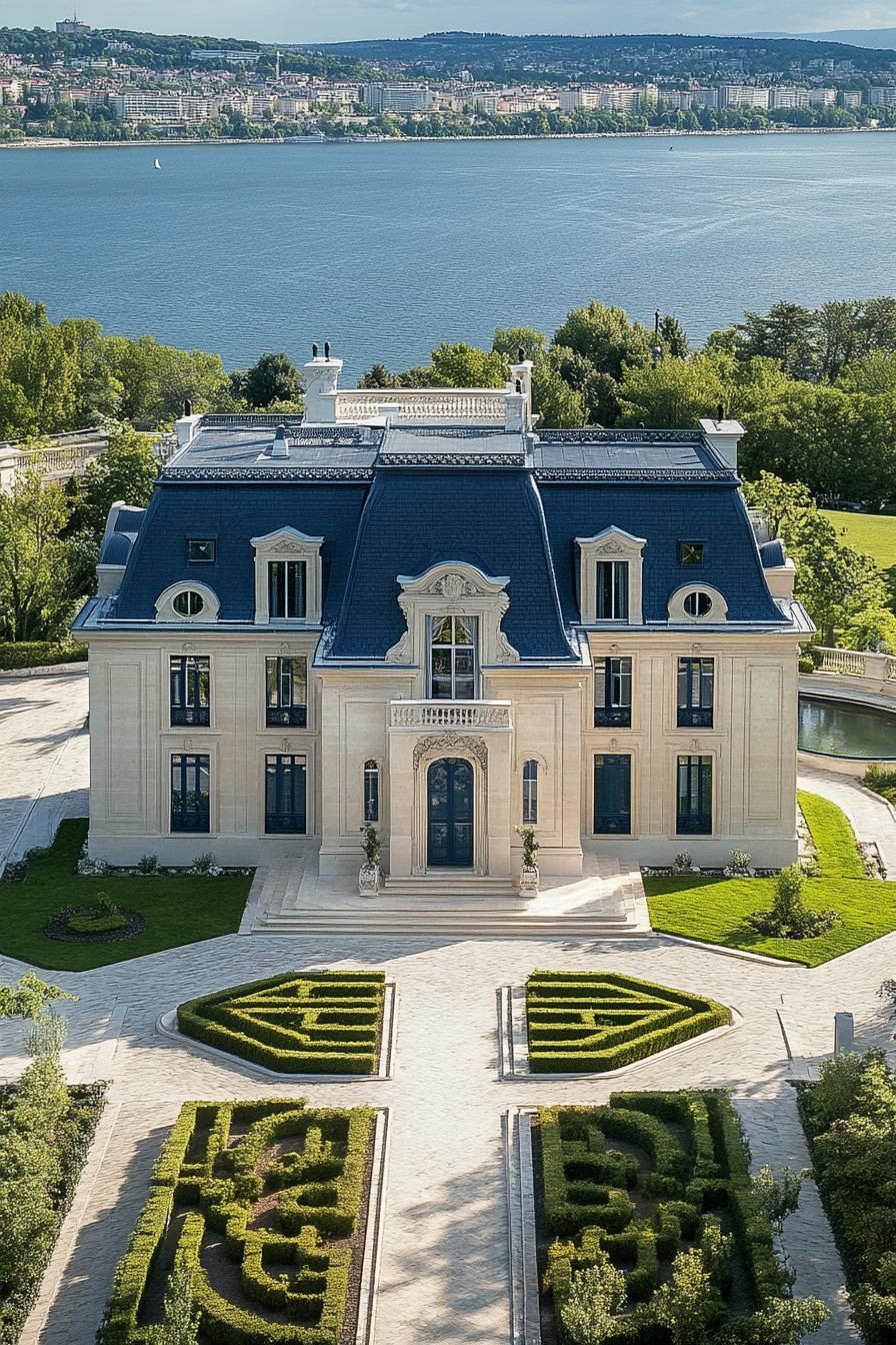 Elegance on the Lake: A French Mansion Masterpiece