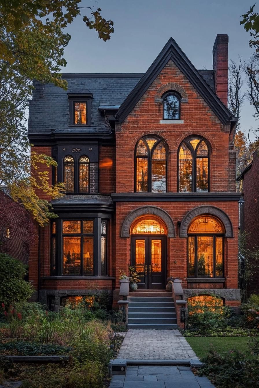 revived brick house with arches 2