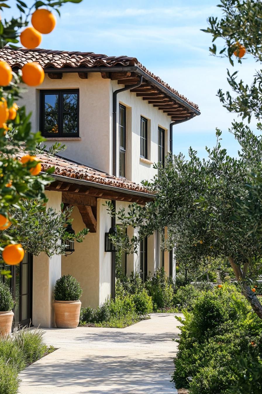 Exposed Wooden Beams On Eaves