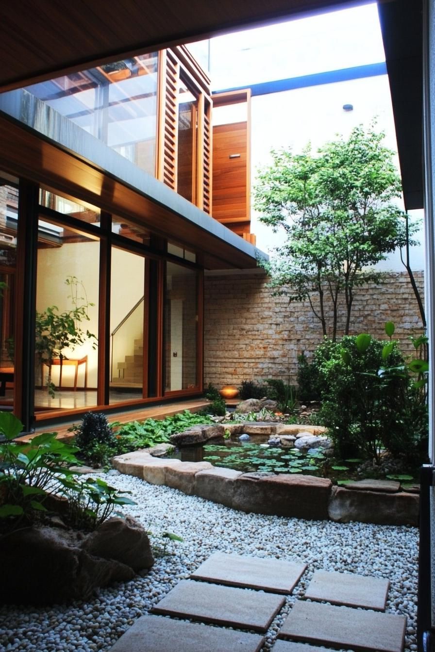 modern house atrium garden 3