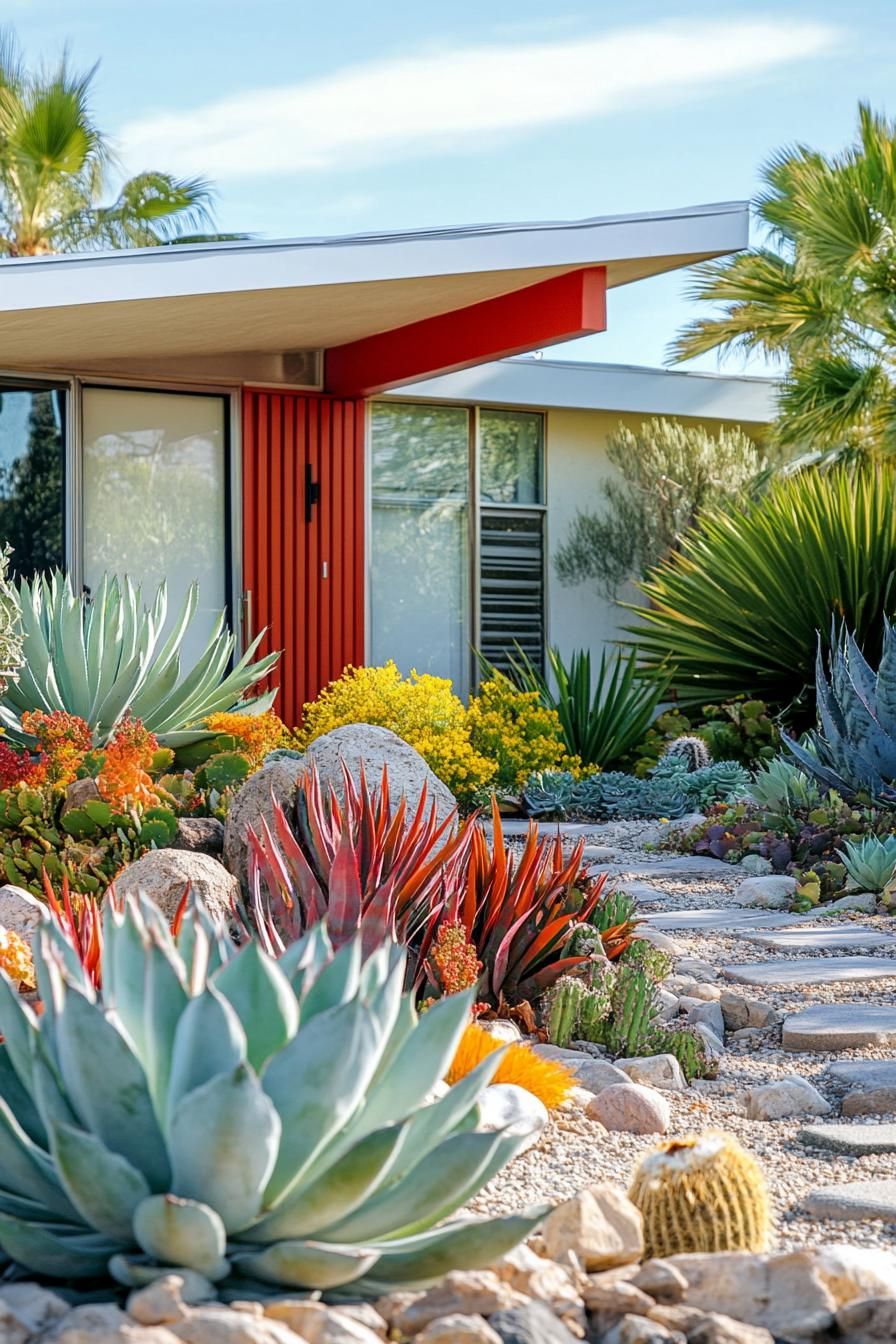 Retro-inspired Landscaping With Succulents