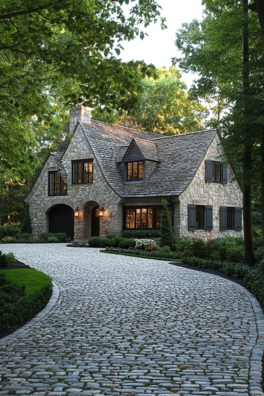Cobblestone Driveway