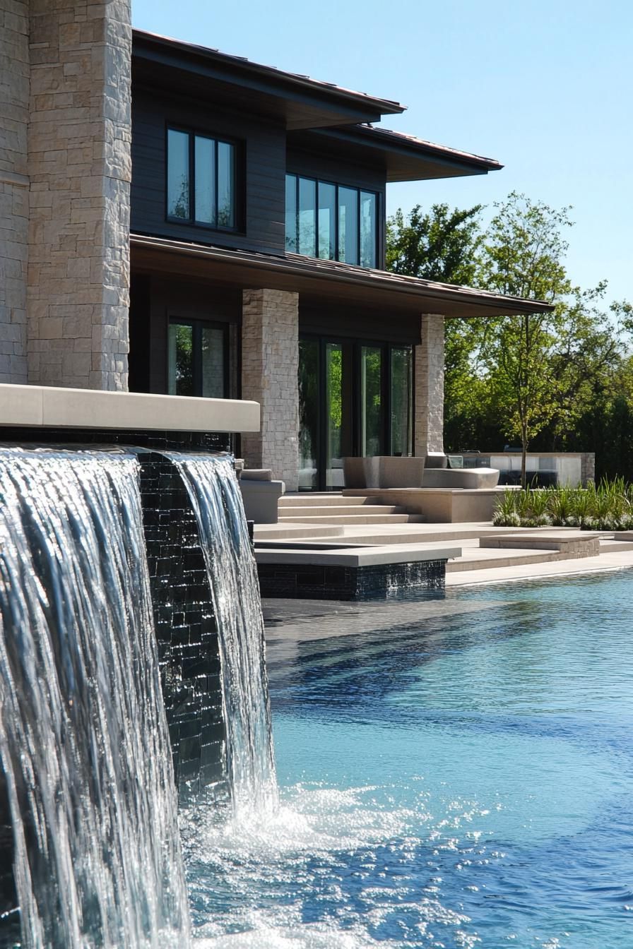 Infinity Pool With Waterfall
