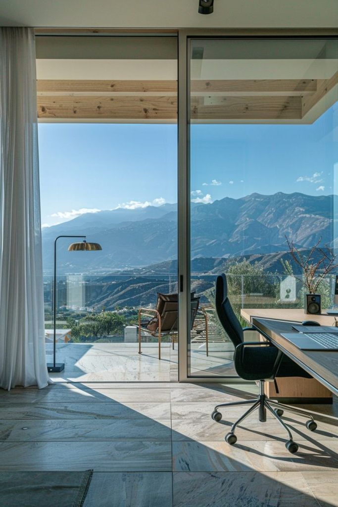 Balcony Office With Retractable Walls