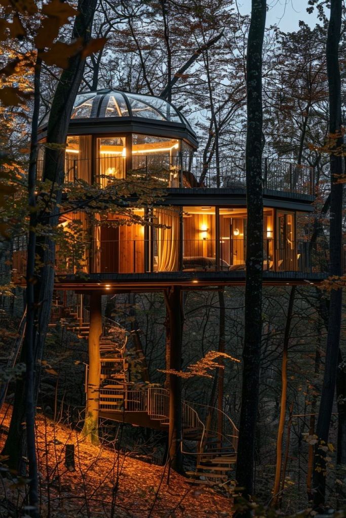 Cabin With a Rooftop Observatory
