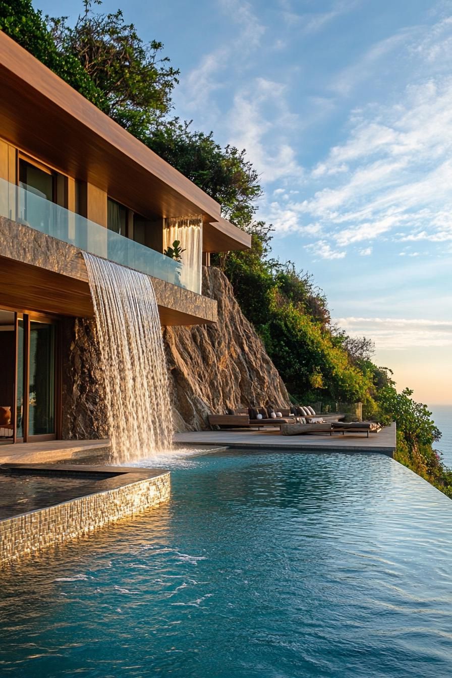 Integrated Waterfall Feature