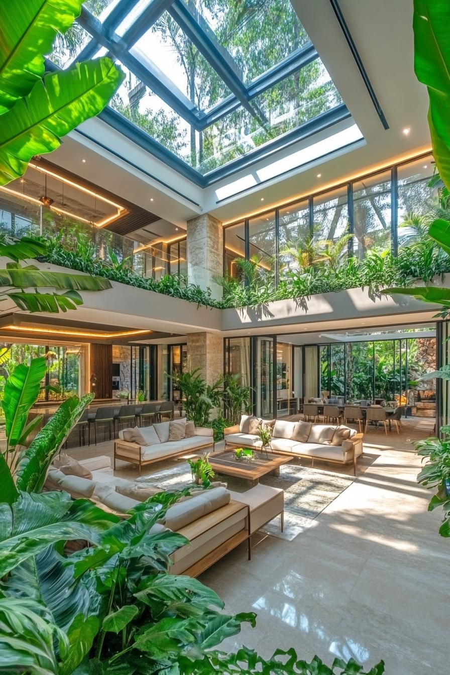 Zen Oasis: The Chic Indoor Courtyard For Your Inner Plant Parent