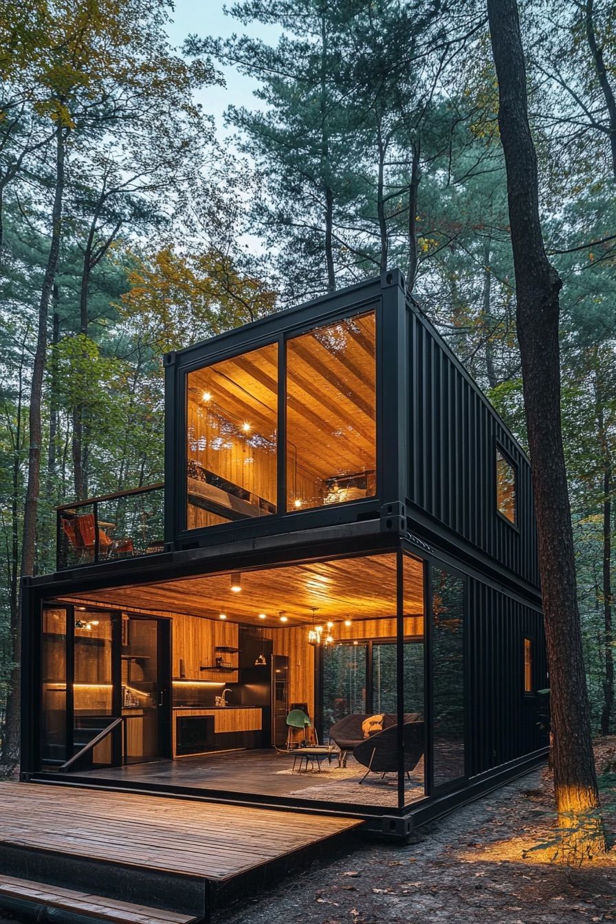 shipping container house cabin 3