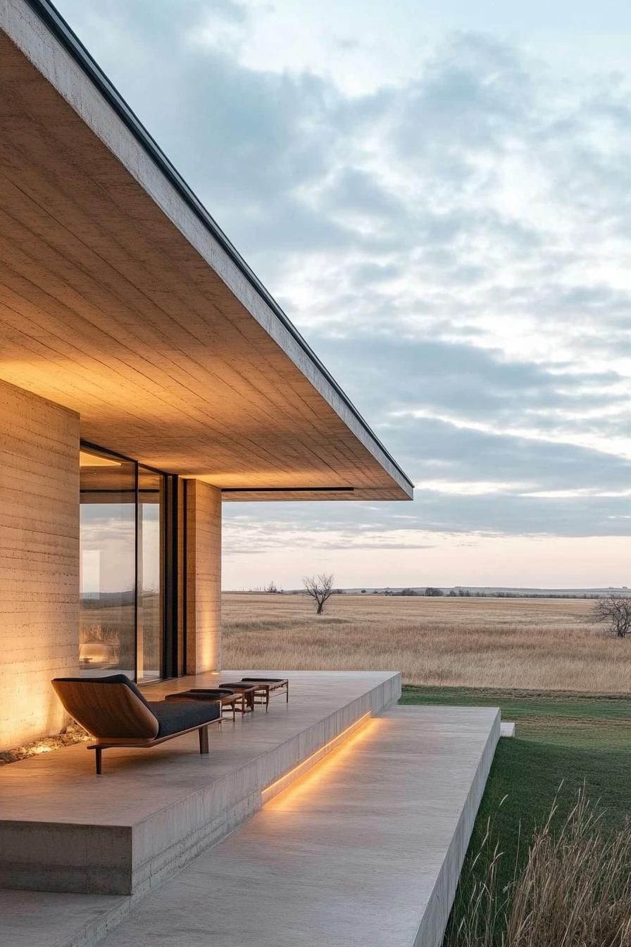 Minimalist Horizon: Dreamy Ranch Vista