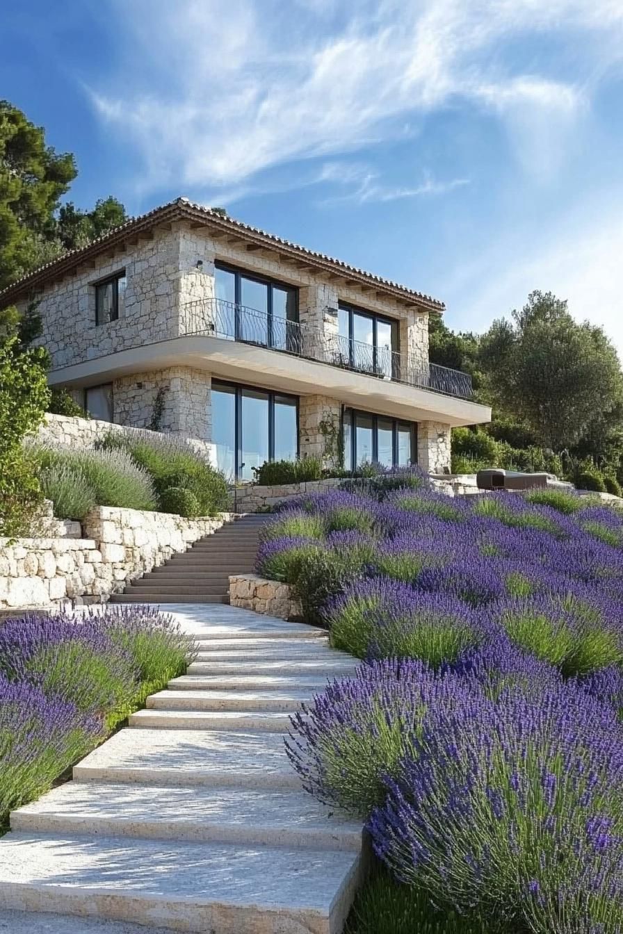 French Riviera Home With Lavender-filled Gardens