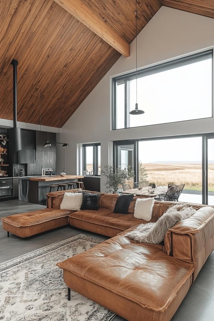 modern farmhouse in Iceland with thermal pond 3
